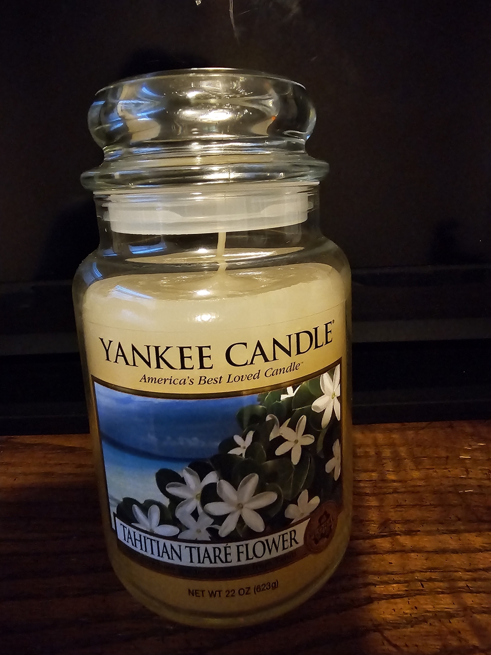 Yankee Candle Tahitian Tiare Flower Large Jar Candle - Cream